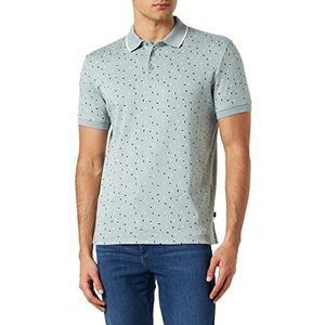 TOM TAILOR heren poloshirt, 31322 - Ice Blue Geometric Design