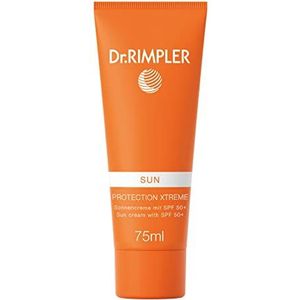 Dr. Rimpler Zonnebrandcrème SPF 50 I voor de gevoelige huid, hoogwaardig zonnebrandmiddel met voedende vitamine E, huidvriendelijk, 75 ml