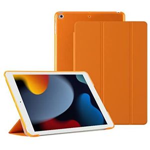 HUEZOE iPad 9,7 inch hoes 2018/2017 ultra dunne PU lederen beschermhoes met standaard functie voor iPad 9,7 inch iPad 6e generatie, 5e generatie, oranje