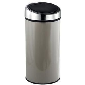 MSV Afvalemmer Touch INOX, 30 l, taupe