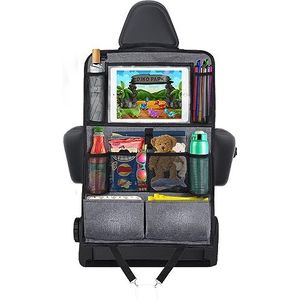 AiQInu Auto-organizer voor kinderen, auto-organizer voor tablet, 12,5 inch, met 10 zakken, autostoelbeschermer