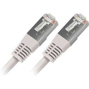 APM 560350 RJ45-kabel Cat6 FTP - RJ45-kabel 15 m - Ethernet-kabel 15 m - stekker / stekker - recht en afgeschermd, frequentie 250 MHz, doorvoer 10/100/1000 Mbps - wit