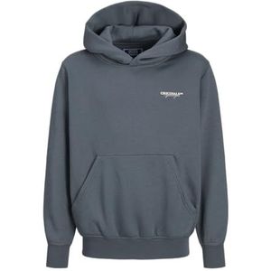 JACK & JONES Jorislington Back Sweat Hood Sn Jnr Jorislington Back Sn Jnr Hoodie voor heren (1 stuk), Blauw, 152