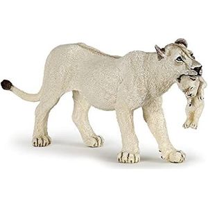 Papo – 50203 – figuur – dieren – witte leeuwin met kleintje