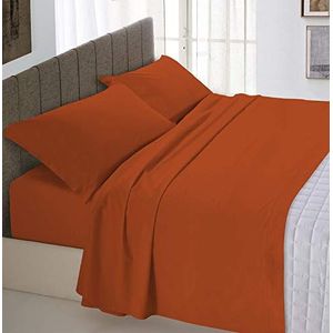 Italian Bed Linen Max Color Beddengoedset, 100% katoen, terracotta, tweepersoonsbed