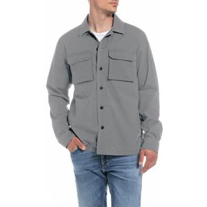 Replay Chemise Homme, 319 Gris acier, XXL