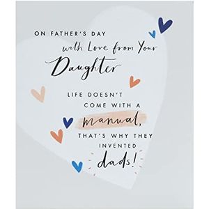 UK Greetings Vaderdagkaart van dochter met envelop - mooi design