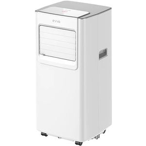EVVO Draagbare airconditioner, 3-in-1, klimaat, P7, stil, 7000 BTU, met afstandsbediening, oppervlak 15 m², energieklasse A, wit