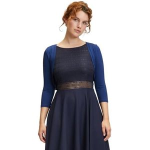 Vera Mont Bolero met 1/1 mouwen, blazer voor dames, Blauw festival