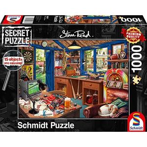 Schmidt Spiele 59977 geheime puzzel, Vader's workshop, puzzel van 1000 stukjes