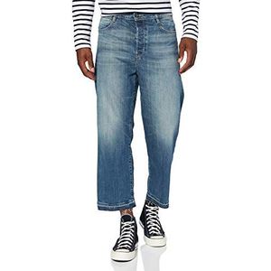 G-STAR RAW Tedie Ultra High Waist Geribbelde EnkelC Straight Jeans, blauw (Faded Atlas)