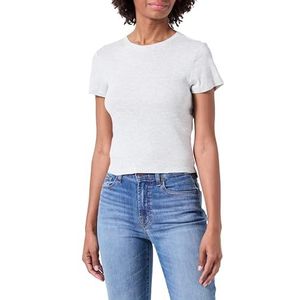 ONLY T-shirt Onlelina S/S à col rond JRS pour femme, gris, XS