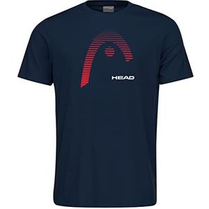 HEAD Club Carl T-shirt Jr T-shirt voor kinderen, uniseks, 1 stuk, Donkerblauw