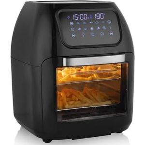Wintem Luchtfriteuse met 10 programma's, 1800 W, 10 l, voor grote gezinnen of speciale gelegenheden, ideaal voor frituren zonder olie of voor gezond bakken in de oven, elegant en compact design, 31 x