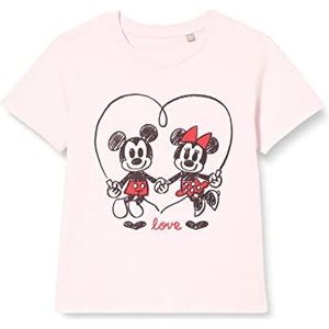 Disney Gidmickts083 T-shirt voor meisjes, 1 stuk, lichtroze