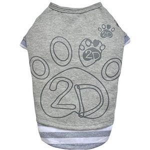Doggy Dolly T576 hond T-shirt, maat XXL, grijs