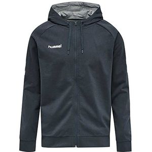 hummel hoodie met ritssluiting van katoen voor heren, Donkerblauw, XL