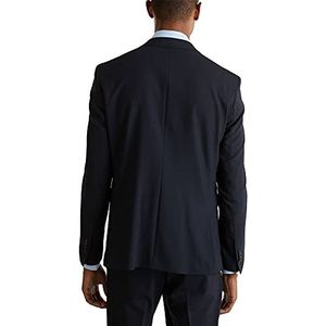 ESPRIT Collection Active Suit jas van wolmix, Donkerblauw