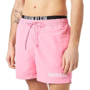 Calvin Klein Power Zwemshorts voor heren, dubbele maat, roze, L, Roze