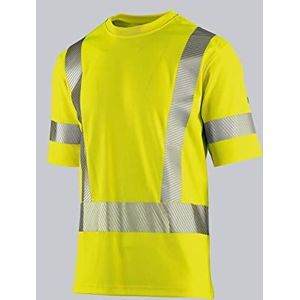 BP 2136-261-0066 T-shirt pour elle et lui, 50% coton/50% polyester, jaune d'avertissement, coupe normale, taille XXL