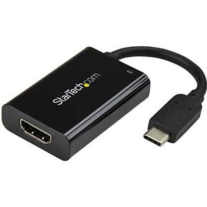 StarTech.com USB-C naar HDMI-adapter met Power Delivery compatibel Thunderbolt 3 zwart 4K 60Hz (CDP2HDUCP)
