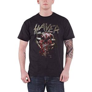 Slayer Skull Clench T-shirt met korte mouwen voor heren, zwart.