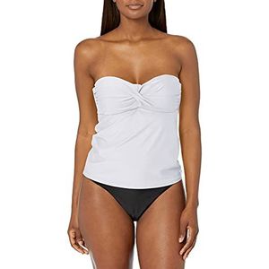Catalina Tankini Bandeau badpak voor dames, wit, XL, Wit