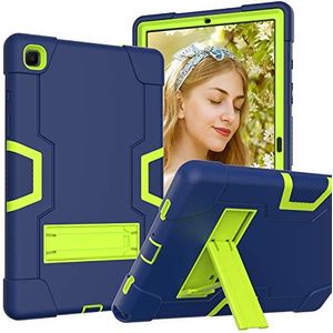 Galaxy Tab A7 hoes, Samsung A7 met geïntegreerde standaard voor Samsung Tablet A7 10.4 (SM-T500/T505/T507) marineblauw + geel