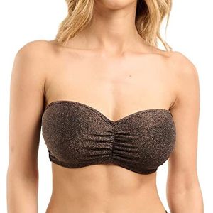 Sans Complexe Bain Reflet Bikini-bovenstuk voor dames, 1 stuk, zwart.