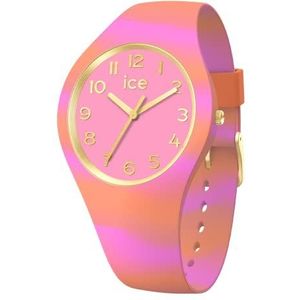 Ice-Watch - ICE tie and dye Coral - Oranje dameshorloge met siliconen band - 020948 (Small), Roze (Coral Pink), riem