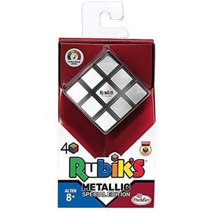 ThinkFun - 76430 - Rubiks Cube Metallic - De klassieker, de originele Rubik's toverbal met metallic effect. Het verzamelobject voor elke Rubiks-fan vanaf 8 jaar: Special Edition