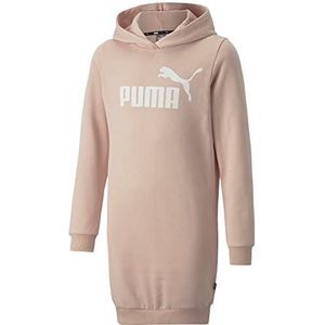 PUMA Ess Logo Hooded Dress FL G sweatshirt, kwarts, 6 jaar, uniseks, baby, roze, kwarts, 6 jaar, Rozenkwarts.