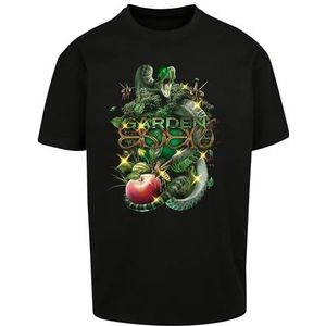 Mister Tee Garden of Eden T-shirt voor heren, oversized, zwart, L, zwart.