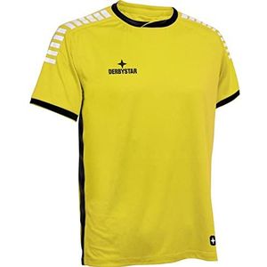 Derbystar Primo Uniseks shirt, Geel/Zwart