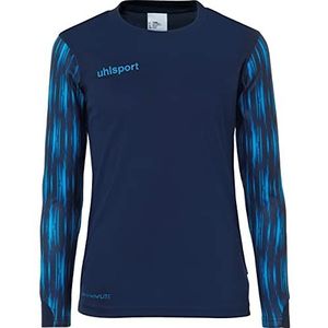 uhlsport Reaction GOALKEEPER junior keeperset voetbalset gevoerd T-shirt en broek complete set keeperset (marineblauw, maat 116)