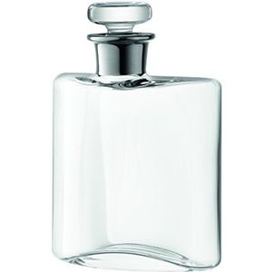 L.S.A. Flask zilveren decanteerkaraf - inhoud 0.35L - kleur zilver