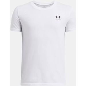 Under Armour UA B Sportstyle LC SS – Blanc/noir – YXS