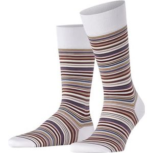 FALKE Microblock M SO Paire de chaussettes en coton à motifs pour homme Beige (crème 2050) Taille 41-42, Beige (crème 2050), 41-42 EU