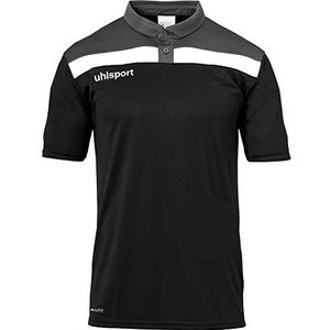 uhlsport Offense 23 Poloshirt voor heren, zwart, antraciet, wit