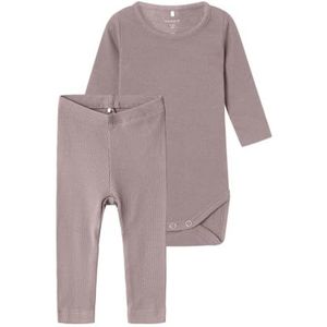 NAME IT Unisexe Nbnkab Ls Body Legging Ensemble Noos, Deauville Mauve, Numeric_50, Deauville Mauve, numeric_50