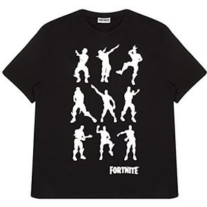 Fortnite Dancing Emotes T-shirt voor heren, zwart, SCHWARZ