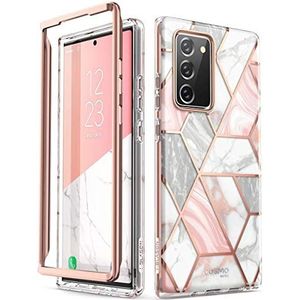 i-Blason Cosmo Series beschermhoes voor Galaxy Note 20 5G (2020) 6,7 inch (16,7 cm), roze gemarmerd