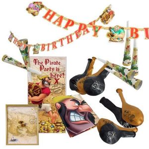 Guirlande ""Happy Birthday"" piratenmotief