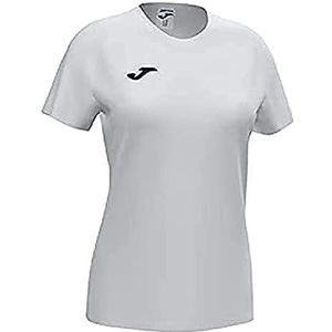 Joma Academy T-shirt voor meisjes, korte mouwen, wit, 2XS