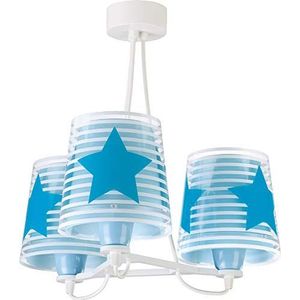 Dalber Light Feeling plafondlamp, 3 lampen, 60 W, blauw