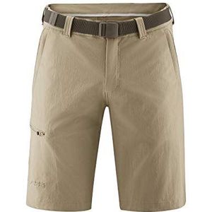 Maier Sports - Bermuda, outdoorbroek/functionele broek/shorts voor heren met bi-elastische riem, sneldrogend en waterdicht, Bruin - Teak/Bungee Cord