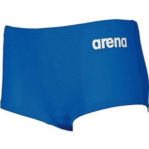 arena Solid Squared Short JR zwembroek voor kinderen, blauw (Royal / Wit)