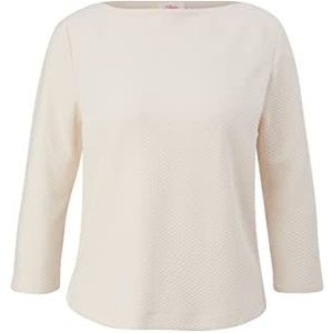 s.Oliver Sweatshirt met 3/4-mouwen, 3/4-mouwen, dames, Bruin