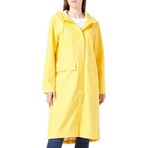 Only Onlrene Hood Long Raincoat Cc Otw regenjas voor dames, Citroen Chroom