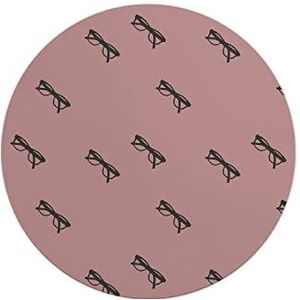 Questo Casa, Ronde muismat met antislip onderkant voor kantoor en thuis, diameter 22 cm